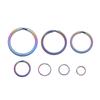 10~32mm Titanium Alloy Camping Travel Goods Portable Holder Key Ring EDC Keychain Keyring Buckle