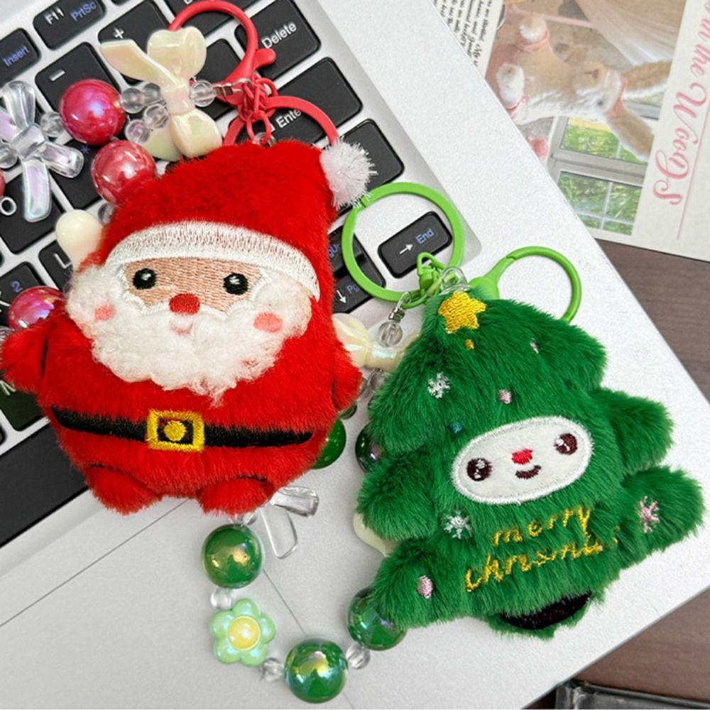 Santa Claus Christmas Plush Pendant Christmas Tree Christmas Plush Doll Toy Backpack Decor