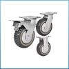 Heavy Duty Swivel Caster Wheels - 4, 5, 6, 8 Inch Gray Industrial Cart Equipment