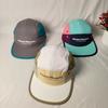 Foreign style splicing flat brim quick-drying thin sunscreen peaked cap men and women parent-child versatile fashion baseball cap trend