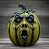 Хэллоуин Тыква Фигурка Смола Тыква Лицо Скульптура Жуткая Тыква Хэллоуин Декор для Дома Офиса Настольное Украшение