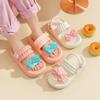 Girls Sandals Summer Beach Non-slip Bow Fashion Thick-soled Sandals and Slippers