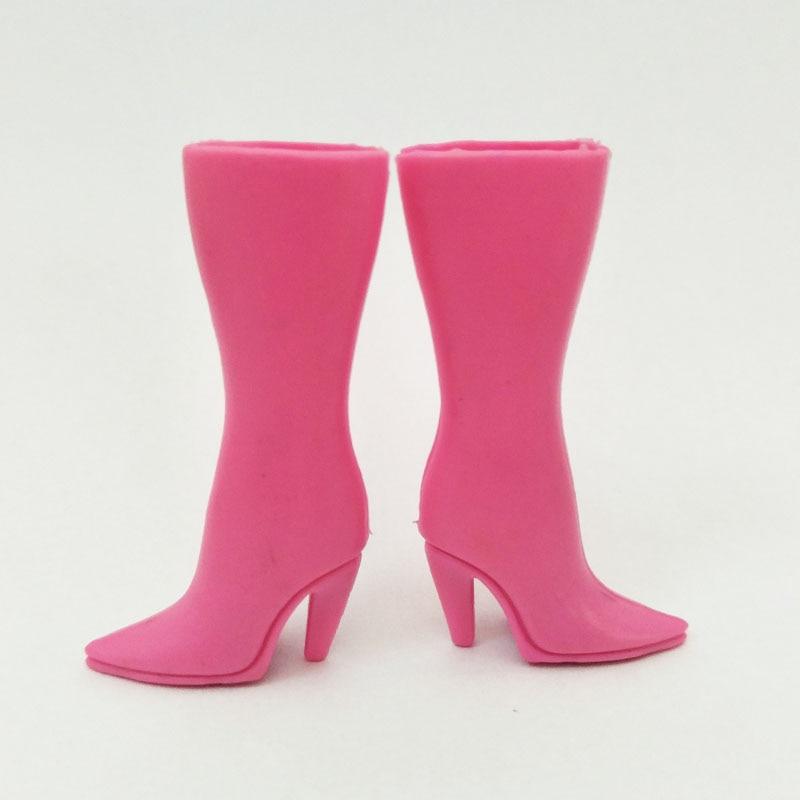 Модная кукольная обувь, туфли на высоком каблуке для куклы Барби, длинные сапоги для кукольного домика Барби, аксессуары для кукол 1/6, детские игрушки