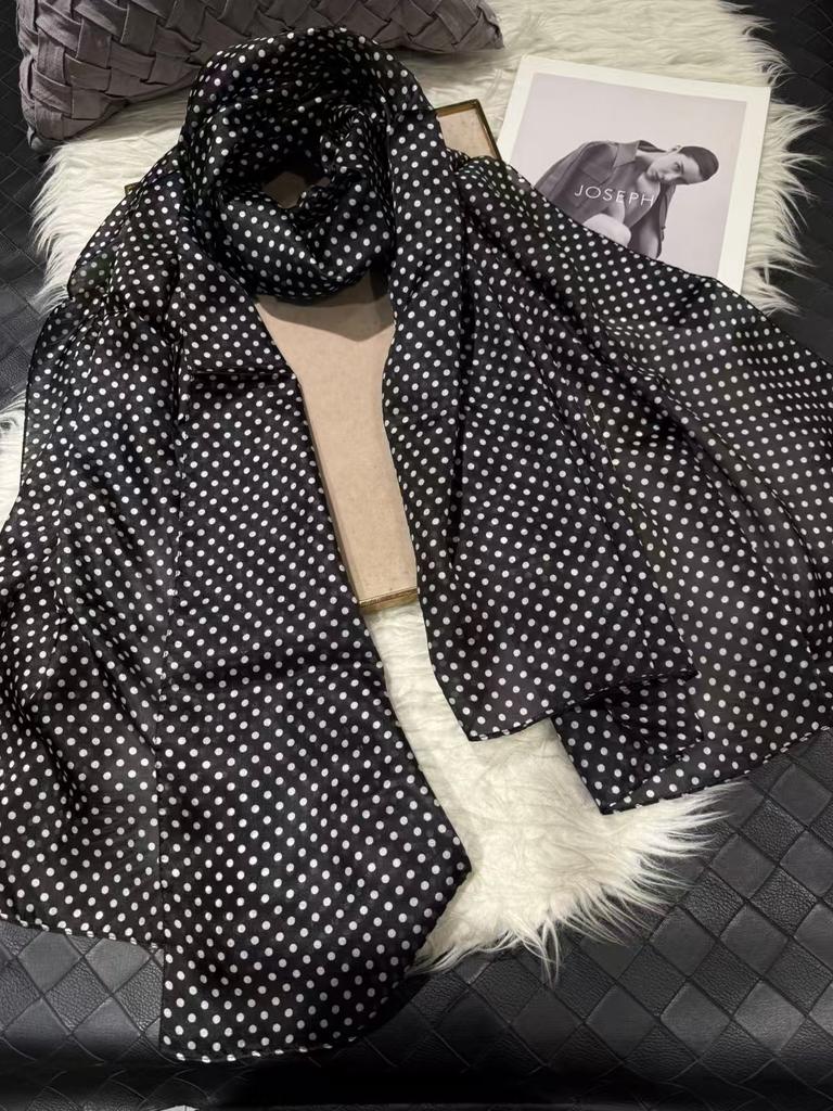 [BYSIFA] Шелковый шарф большого размера расширенный шелковый женский шелковый шарф шаль женский шарф новый зимний оранжевый кофейный женский длинный шарф