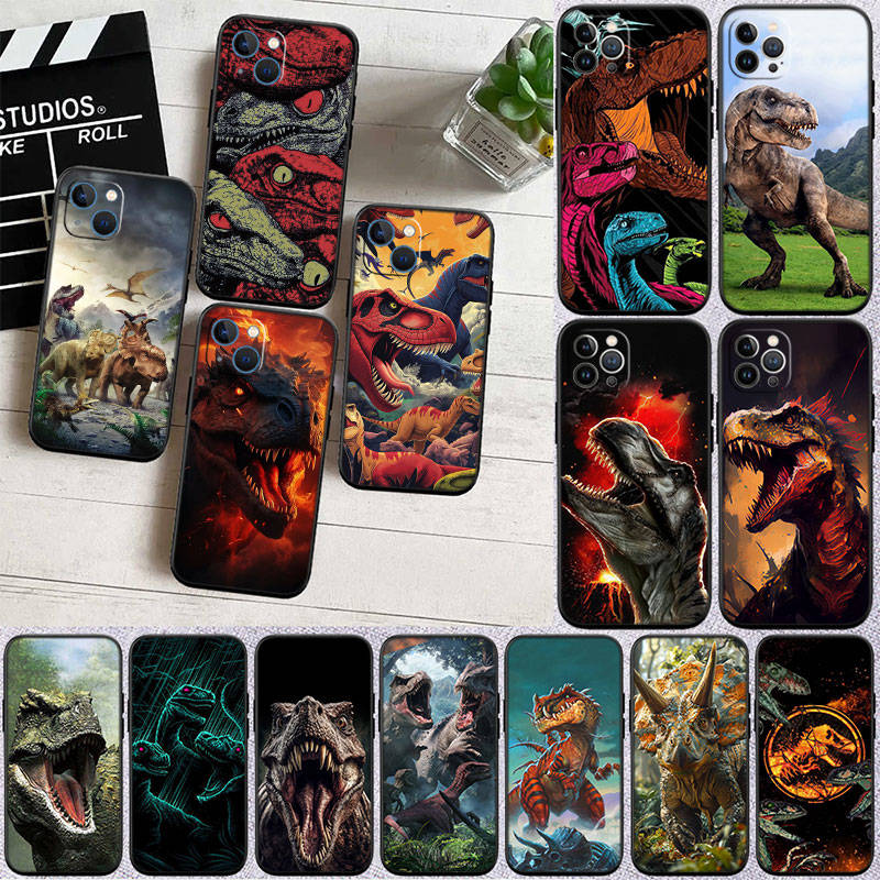 II3 Dinosaur Phone Case for iPhone 6 6s 7 8 11 12 13 14 15 XS Pro Max XR X SE Samsung S20 S21 S22 S23 S24 FE Ultra Plus Lite S21S A55