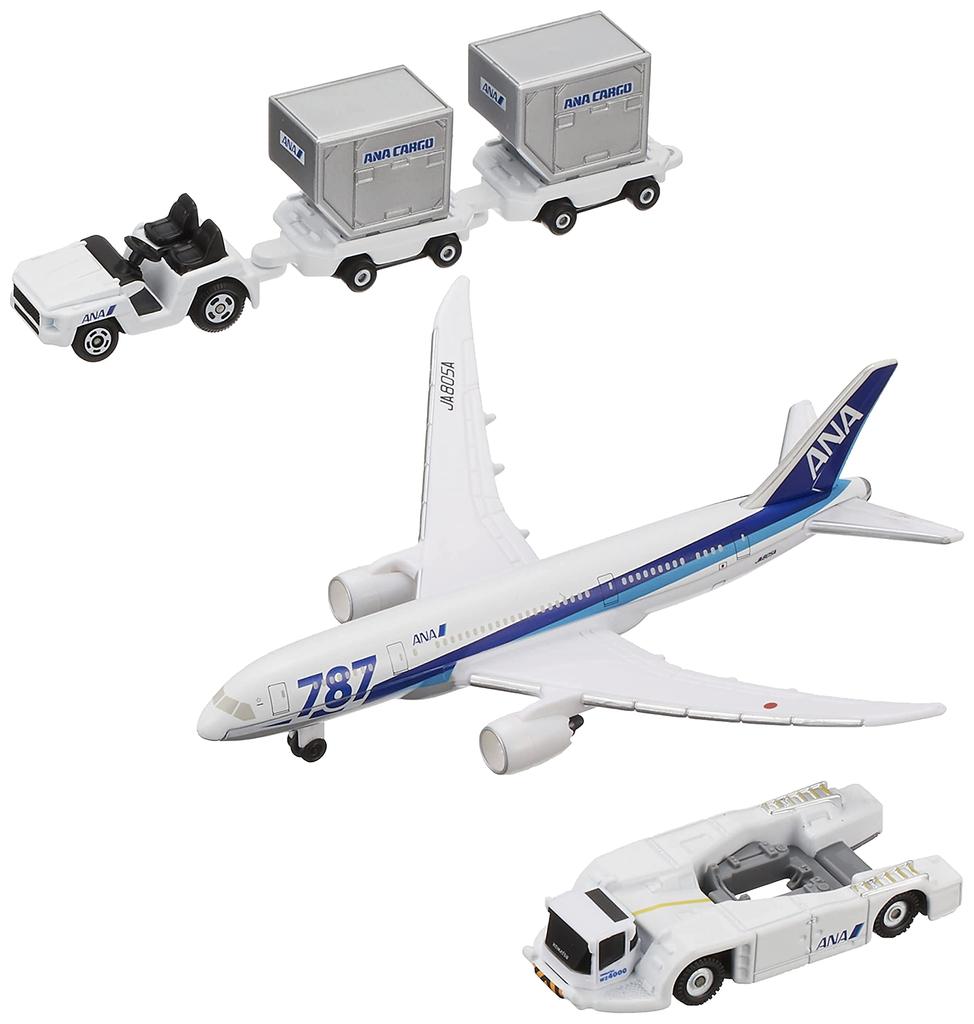 TAKARA TOMY Gift 787 Airport Set Mini Car Car Toy Male 3 Years Old and Over Toy Safety Standards Passed ST Mark Certification TOMICA "Tomica ANA"