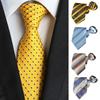 Rubber Fastener Pre-tied Necktie Striped Design Easy Neck Tie Zipper Necktie Suits Matching