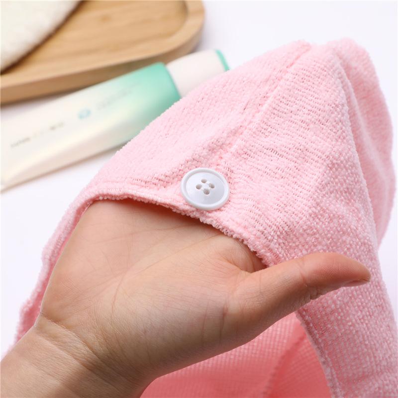 Однотонная впитывающая шапочка для сухих волос Впитывающее полотенце для сухих волос Утолщенное полотенце для сухих волос Сухая шапочка для душа Товары для дома