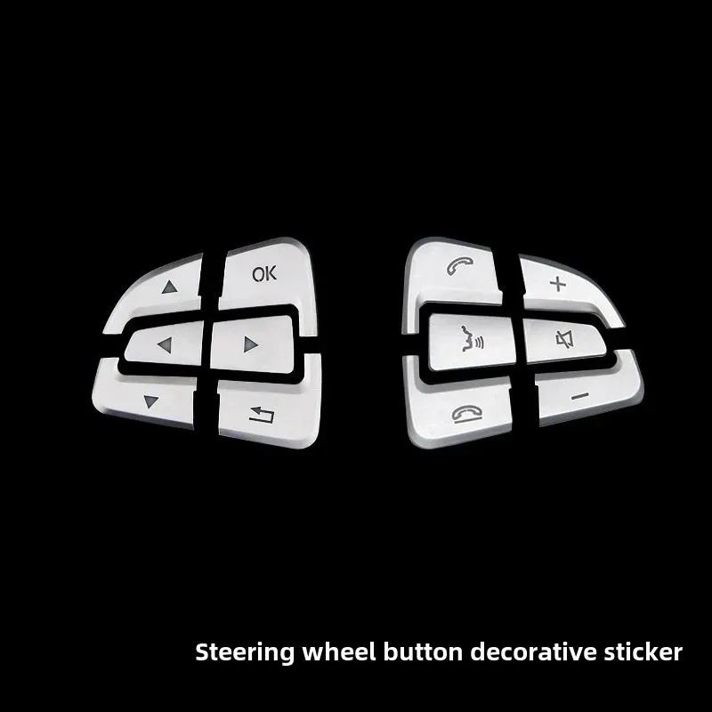 2025 Hot Racing Grills Car center console CD AIR steering wheel button sticker cover for Mercedes-Benz W447 Vito 2016-24 V-class