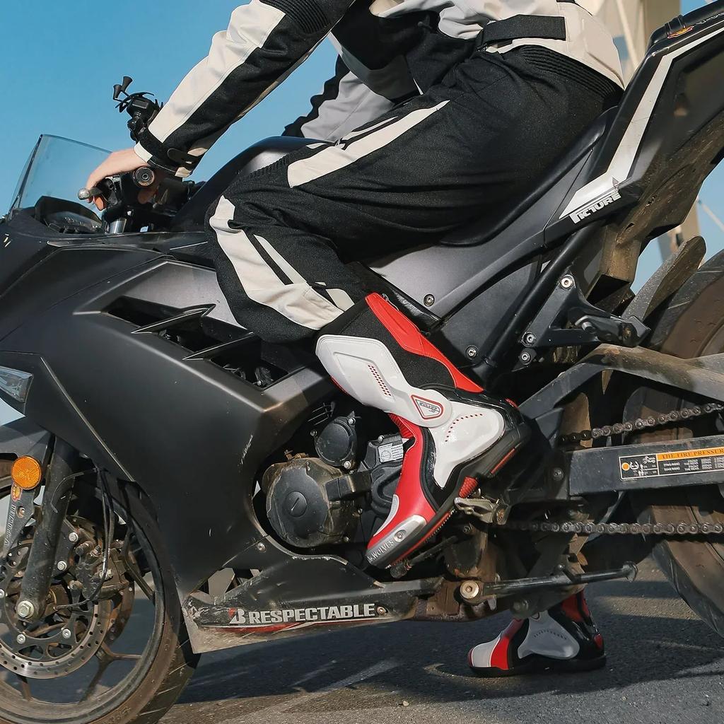 Мужская обувь для мотоциклов, защита от падений, велообувь, укрепляющая устойчивость, для моторных лодок, ударопрочные, дышащие, для шоссейного велоспорта