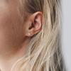 Fashion Gold Color Stainless Steel Women Jewelry Classic Earrings Stud Earrings Ear Stud Small Ball