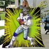 1шт. Художественный принт - Футболист Dallas Cowboys - Плед для домашнего офиса, улицы, подарок для