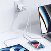 Ładowarka sieciowa 65W USAMS GaN Power Delivery 2xUSB-C/USB Biała