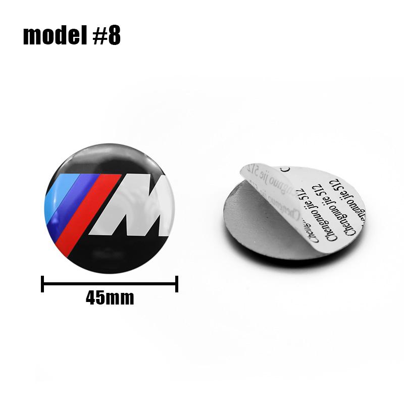 1Pcs 45mm 47mm Car Steering Wheel Decoration Badge Sticker Logo Accessories For BMW E46 E90 E60 F30 F10 E39 E36 F20 E87 E90 E70