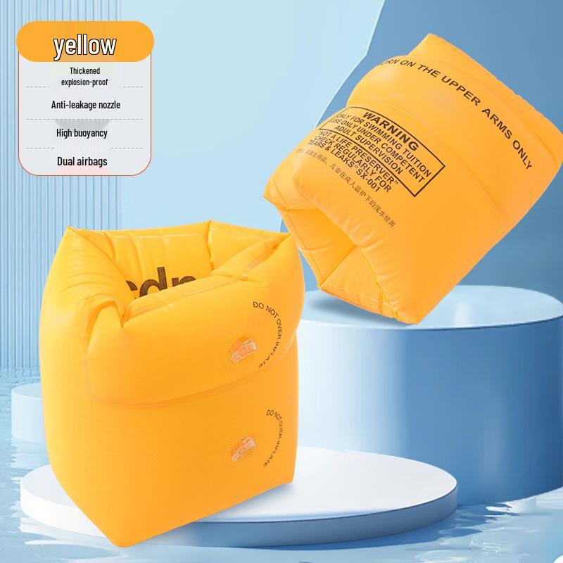 Толстые надувные нарукавники для воды: Двойные надувные нарукавники для безопасности плавания для взрослых и детей