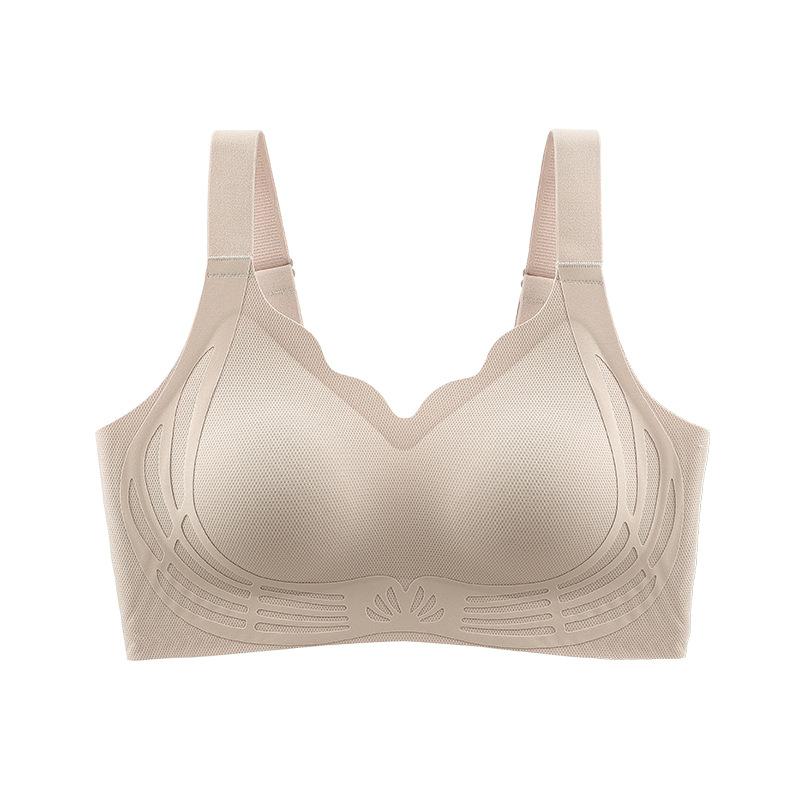 Traceless sports underwear, small breasts gathered and closed, double breasts, beautiful back, anti-sagging soft support, lifting and fixing cup
