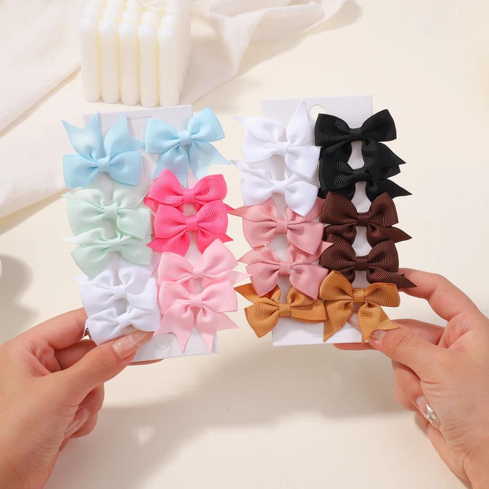 10PCS New Swallowtail Bow Children's Hair Clips Hair Accessories Set Cute Hundred Girls Hair Cards