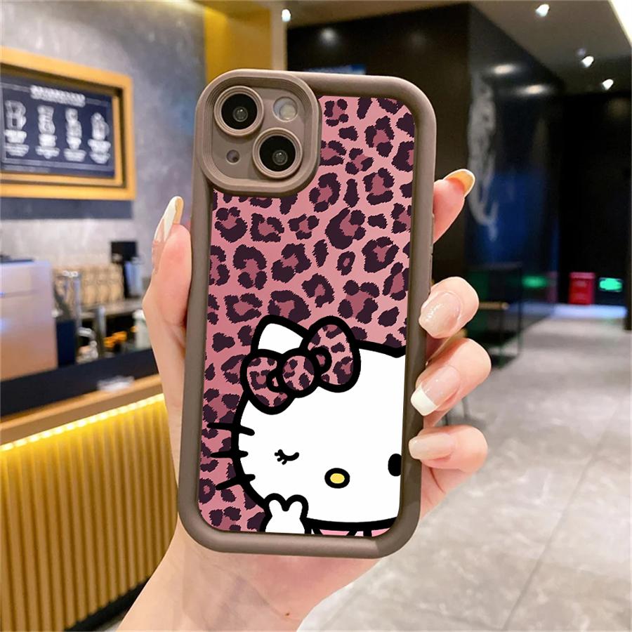 Аниме Х-елло К-итти Милый чехол для телефона для iPhone 16 15 Pro Max 13 12 11 Pro 14ProMax 16Plus XS Max XR 7 8 SE 16e Мягкий чехол
