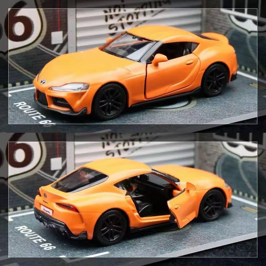 Форсаж JDM 2020 Toyota GR Supra Суперкар Симуляция Литой и Игрушечный Автомобиль RMZ city 1:36 моделей автомобилей из сплава, подарки для детей