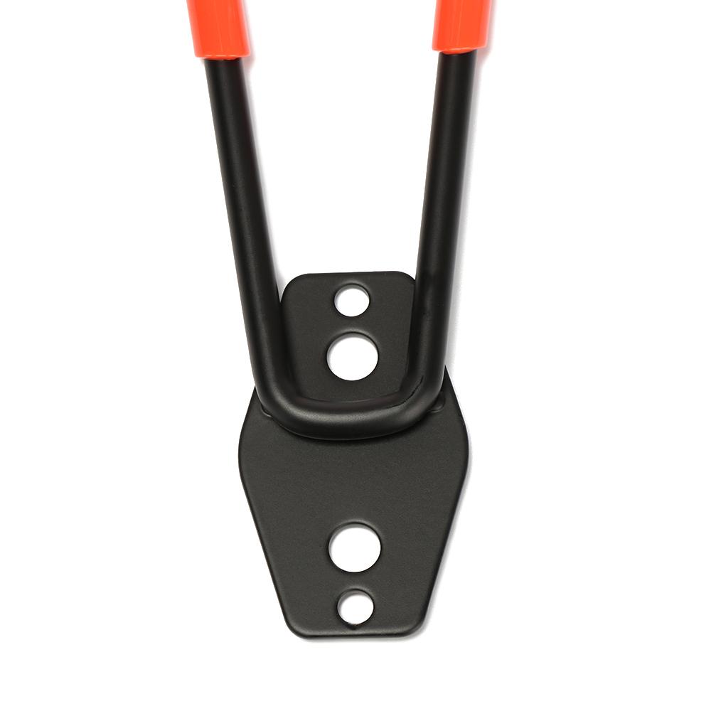 Utility Steel Ladder Wall Mounted Holder Organizer Tool Garage Storage Hooks Hanger Rack