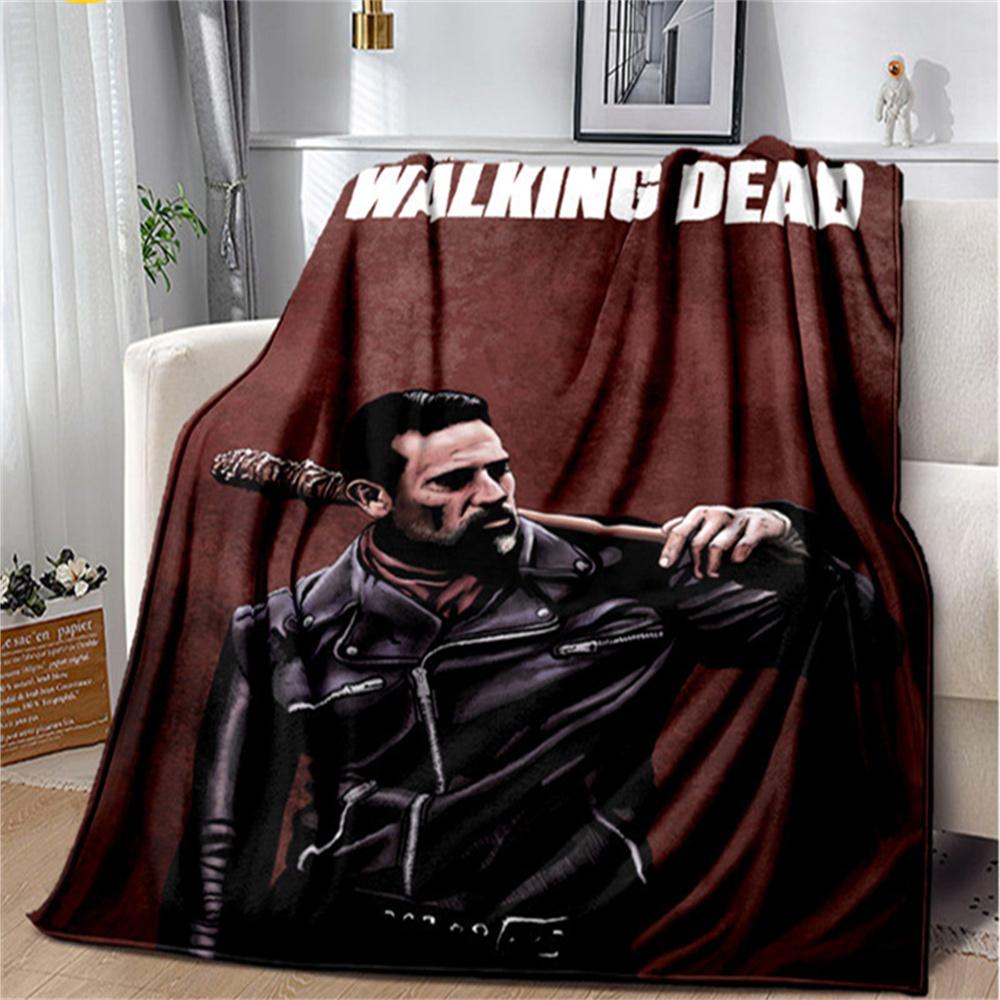 Мягкое плюшевое одеяло с изображением ужасов «Ходячие мертвецы», фланелевое одеяло, одеяло для гостиной, спальни, кровати, дивана, чехол для пикника Bettdecke