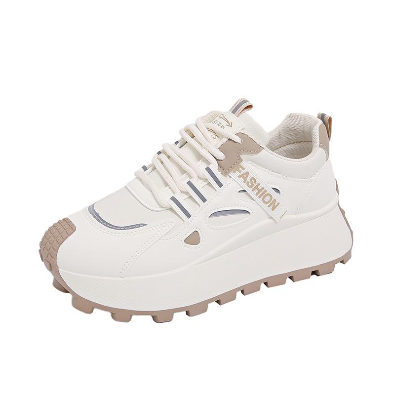 Новые папины кроссовки женские осенние студенческие спортивные беговые повседневные туфли на платформе с увеличением высоты