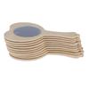 10 Pcs Assorted Unfinished Wooden Hand Mirrors for