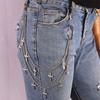 Hip-hop Metal Pants Chain Star Pendant Waist Link Hanging Chain Geometric Bag Chain  for Women Men