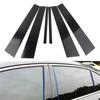 6Pcs Black Pillar Posts Cover Door Trim Window Decal For Honda Accord 2008-2012