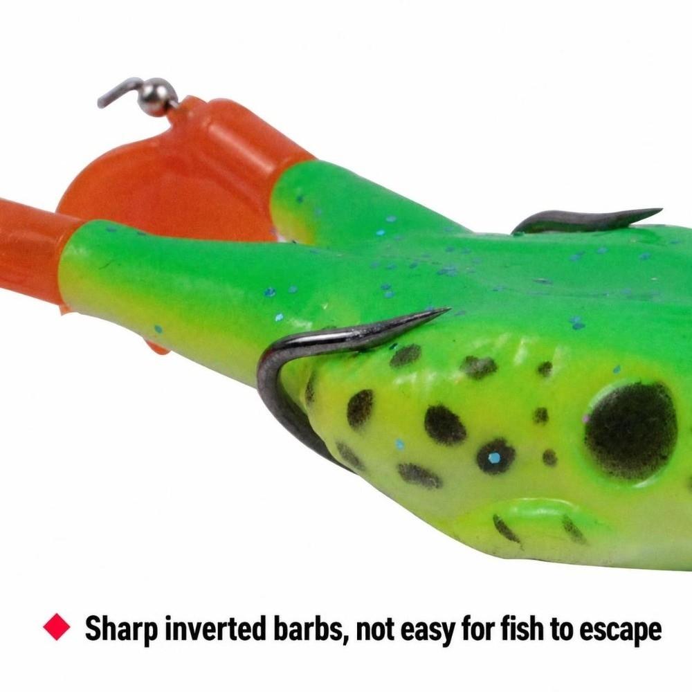 5PCS 12cm 9g Topwater Frog Lures Floating Simulation Fishing Lure Lifelike Frog Lures For Bass