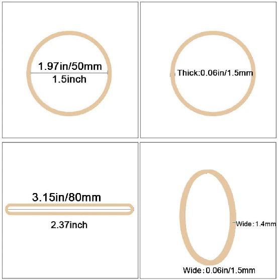 Rubber Bands Size #19 Beige 300pcs Elastic Rubber Bands for Office Supplies
