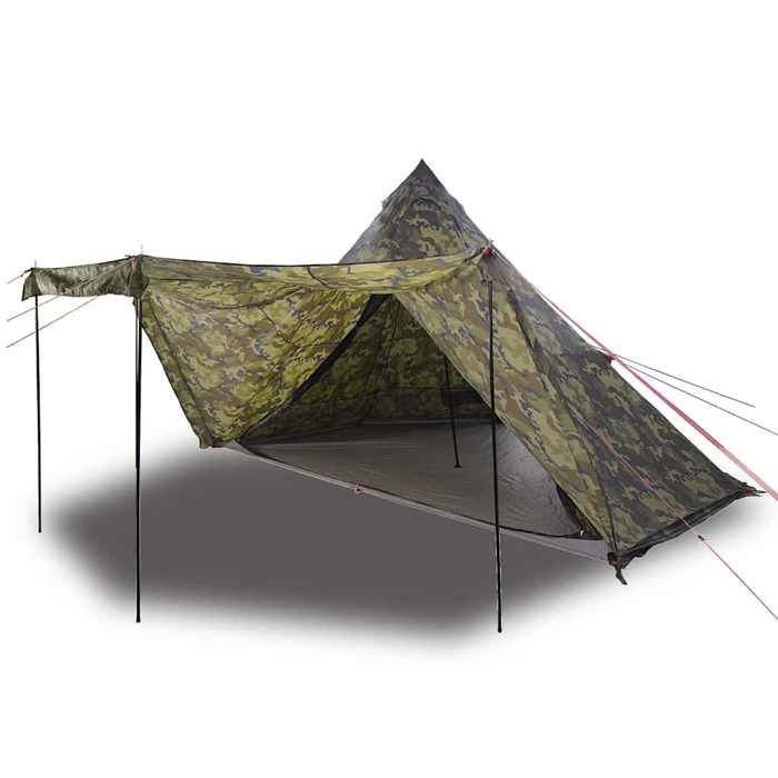 VidaXL Family Tent Tipi 8 Persons Camouflage Waterproof, Tent, Camping Shelter, Garden Shelter, Camping Tent, 4009451