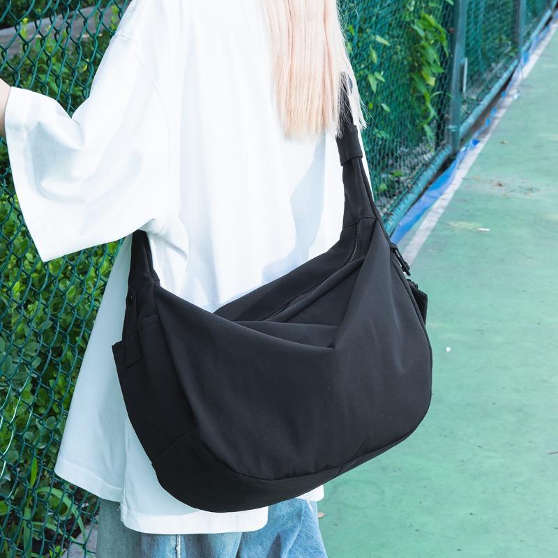 Повседневная большая сумка-пельмень из модной нейлоновой ткани, новая сумка через плечо, сумка-мессенджер, студенческая сумка для женщин