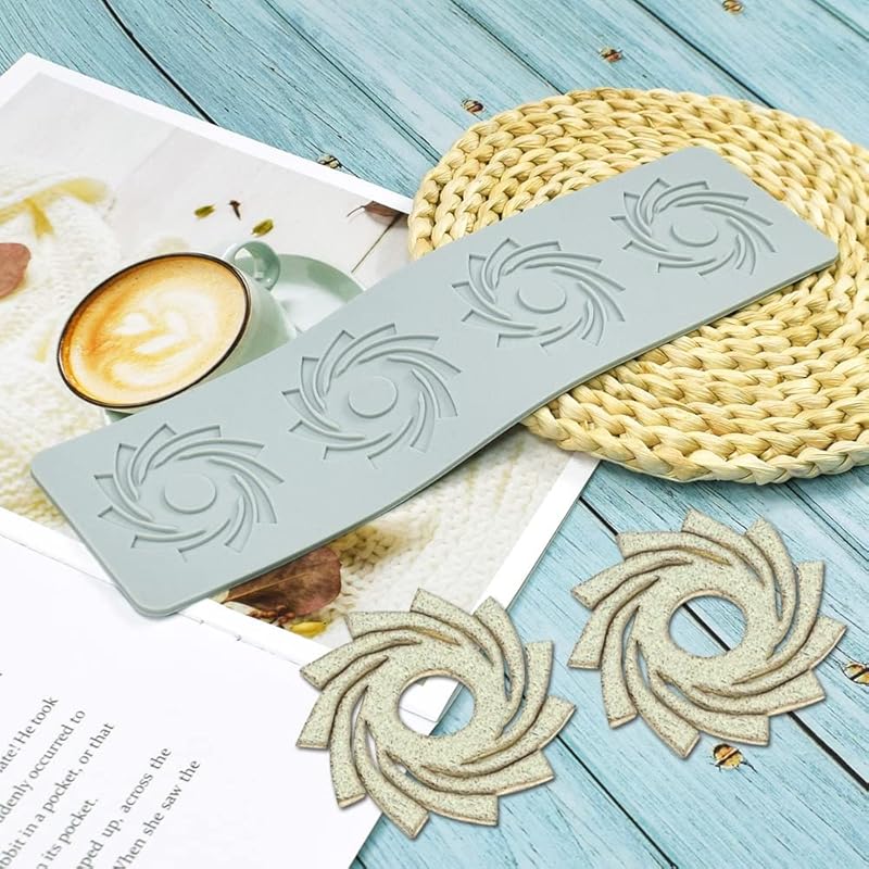 Форма с геометрическим узором, 3D полая спиральная форма, силиконовая форма для мастики, свечей для украшения тортов, кексов, продуктов питания (F_12x3.28x0.08дюйм)