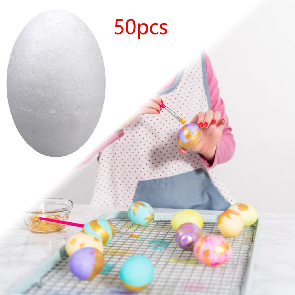 Eggs for Craft Projects. Hollow Foam Easter And Halloween Activities.