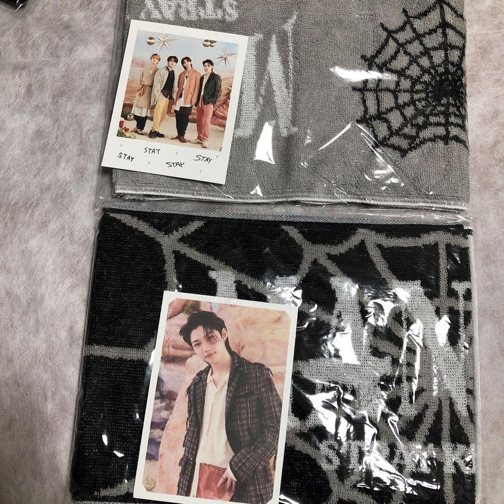 [Б/У] Снижение цены Футболка Stray Kids M глушитель полотенце 2 шт 3 шт