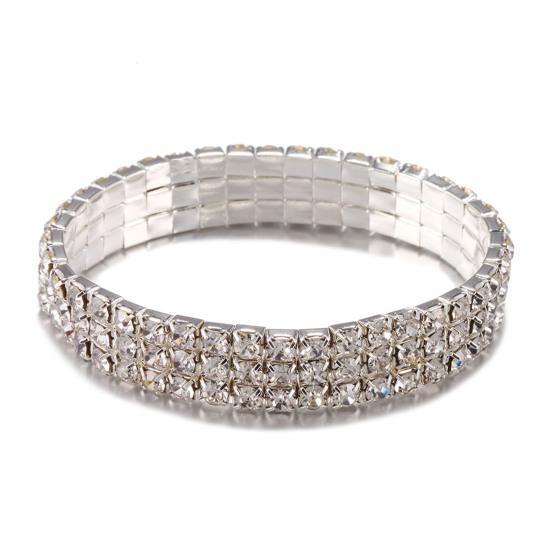 1 комплект, ожерелье, браслет, серьги, кольцо, геометрические стразы, ювелирные изделия, блестящий комплект ювелирных изделий для свадьбы