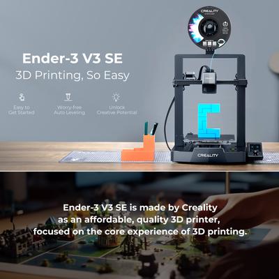 3D-принтер Creality Ender-3 V3 SE с автоматическим выравниванием CR Touch, размер печати 220*220*250 мм и
