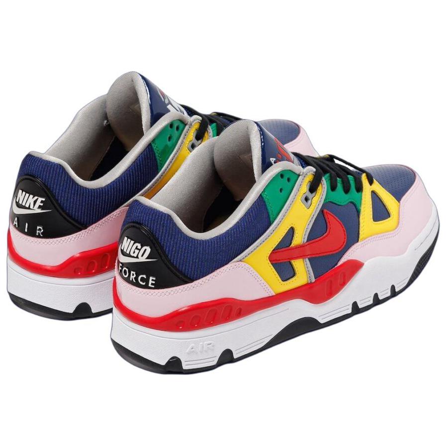 Nigo x Nike Air Force 3 Low SP Blue Void Унисекс Кроссовки Разноцветный Университетский-красный Тур-желтый HQ1458-400