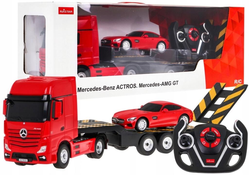 Rastar Mercedes-Benz Actros + Amg Gt Remote-Controlled Car (1:2 1 Pc