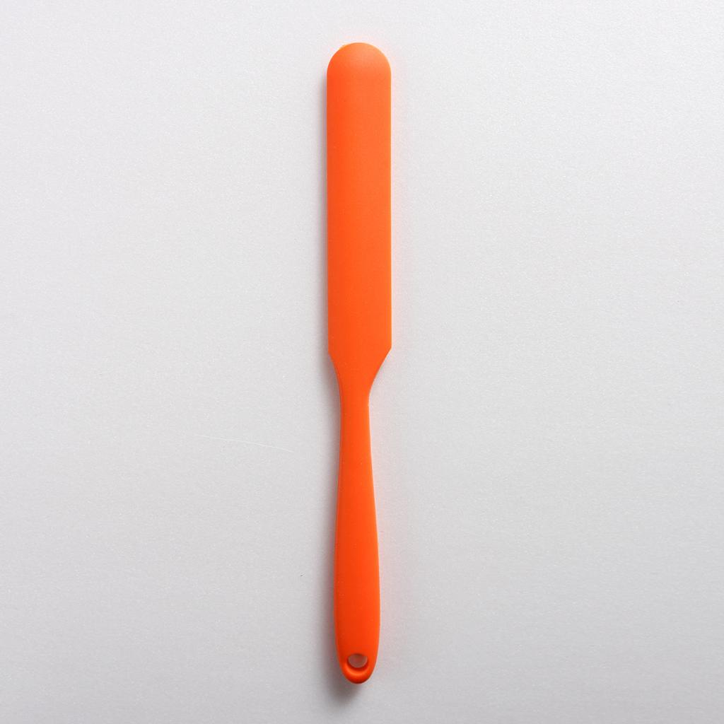 Маленький цельный силиконовый маленький длинный скребок, инструменты для выпечки, скребок для масла, нож для смешивания шоколадного сливочного крема, лопаточка для торта