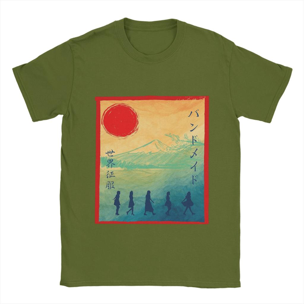 Band Maid band T Shirts Men's Pure Cotton Casual T-Shirt Round Collar Tee Shirt Short Sleeve Clothes Plus Size