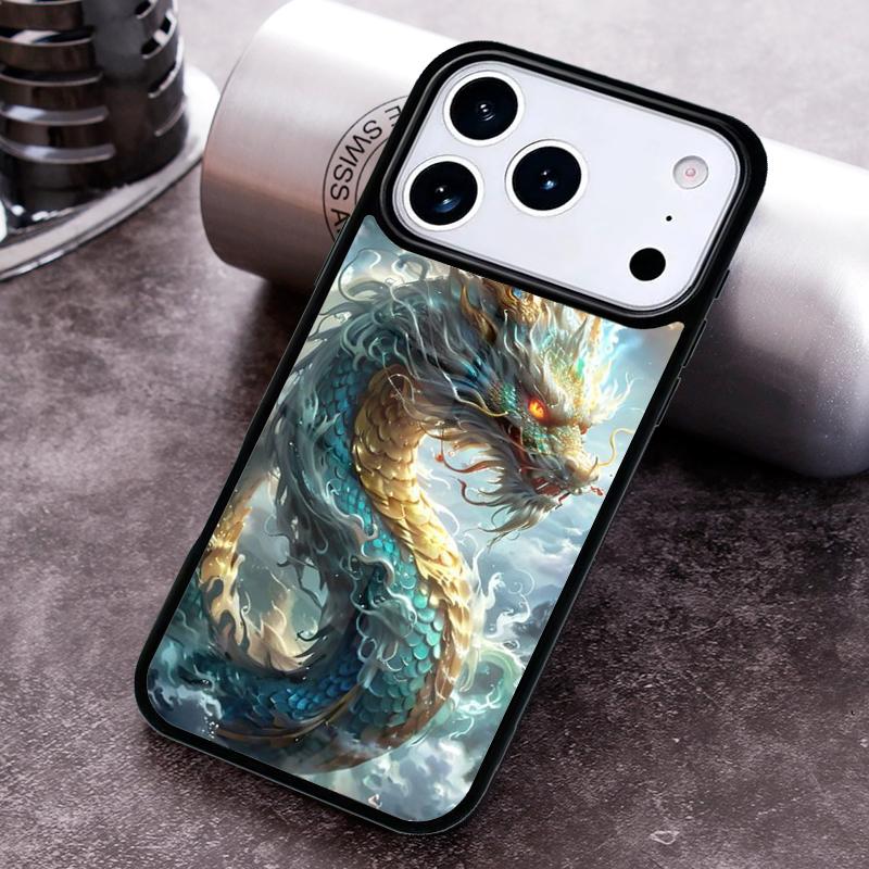 Чехол для телефона с драконом для iPhone 17 16 15 14 13 12 11 Pro Max Plus 17Air Мягкий силиконовый чехол