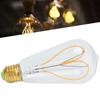 Винтажная лампочка E27 4 Вт с высокой светопропускаемостью, гибкая спиральная нить накаливания, регулируемая яркость, теплый свет, светодиодная лампа