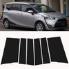 Наклейки на обшивку дверных и оконных стоек автомобиля для Toyota Sienta XP170 2017-2023, комплекты наклеек на автомобильные дверные и оконные колонны