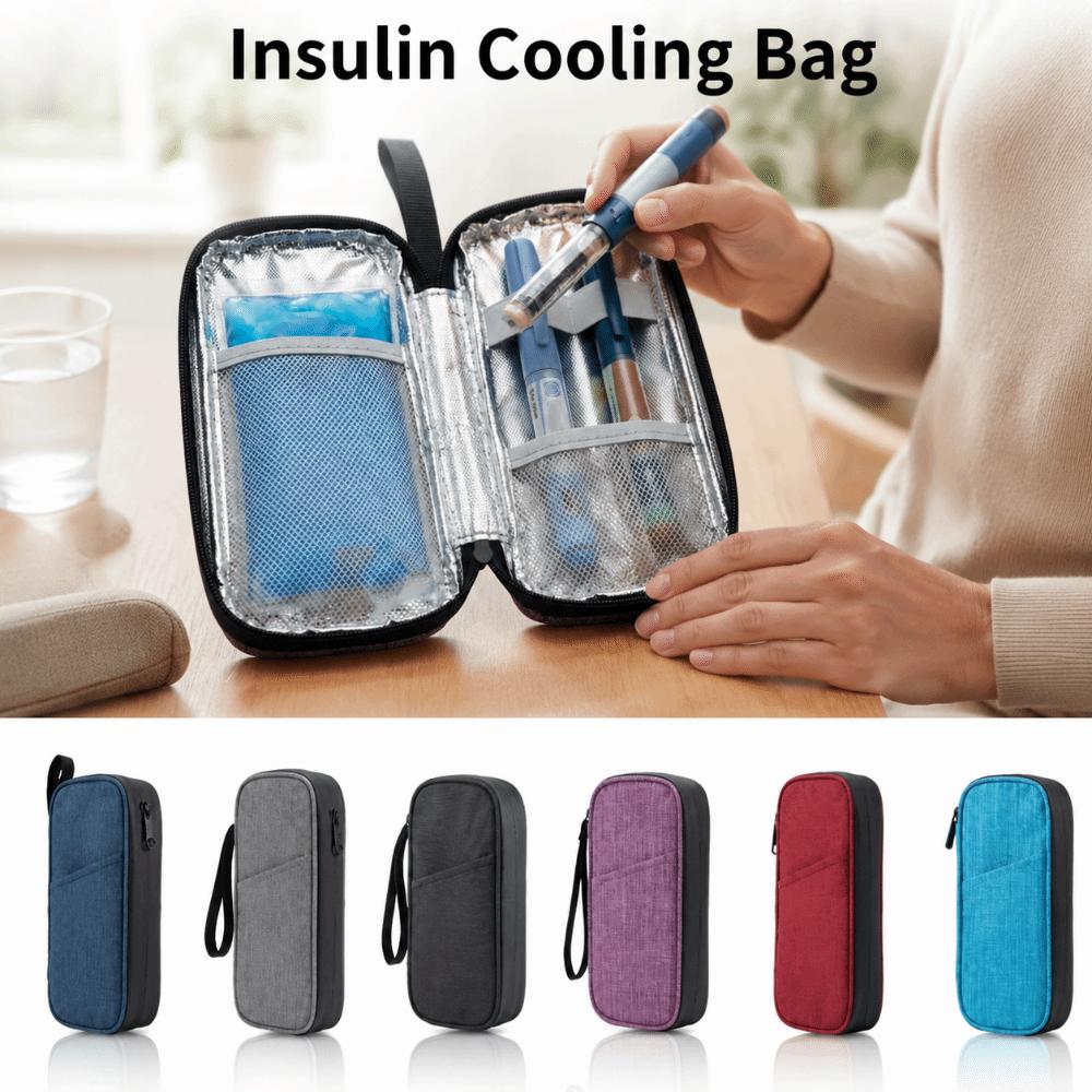 Waterproof Glaciated Cold Storage Bag Shockproof Medicine Travel Cooler Drug Freezer Bag Outdoor