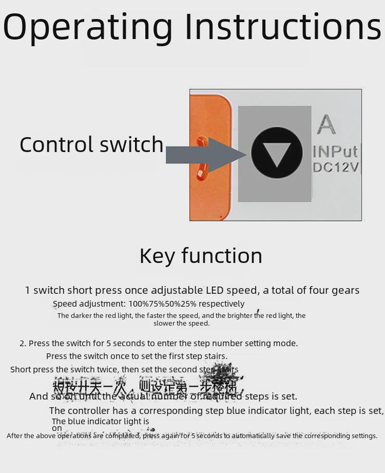 Умный светодиодный светильник для лестницы с датчиком движения и эффектом бегущего света