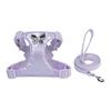 Adjustable Dog Harness With Metal Bow Charm Small Dogs 3-28lbs Outdoor Walking Lead Set