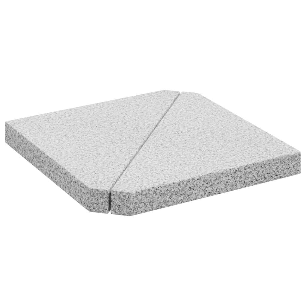 Obciążniki Do Parasola, 2 Szt., Szary Granit, Trójkątne, 14 Kg