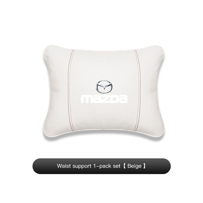 For Mazda 3 6 CX5 2 CX3 CX9 MX5 RX8 Axela Demio CX30 CX7 Suede Car Neck Pillow Headrest Lumbar Support Pillow Spine Protect key GH4